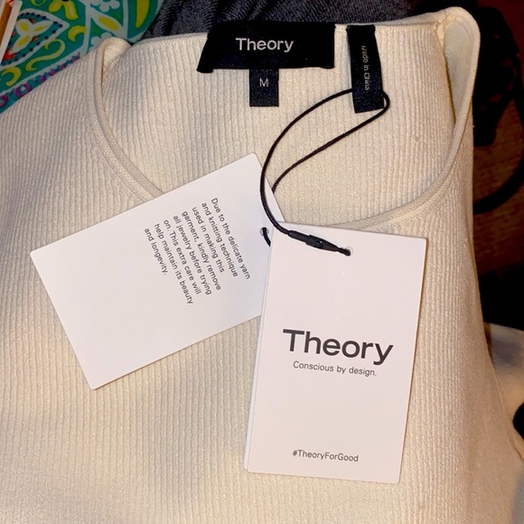 Theory | Conpact Crepe Peplum Blouse BNWT - Picture 7 of 9